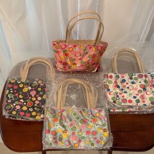 New Colorful Polka Dot Women's miniature Tote Bags